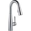imageDelta Faucet Essa Matte Black Bar Faucet with Pull Down Sprayer Black Bar Sink Faucet Single Hole Wet Bar Faucets Single Hole Prep Sink Faucet Black Kitchen Faucet Matte Black 9913BLDSTArctic Stainless