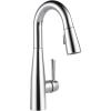 imageDelta Faucet Essa Touch Bar Faucet with Pull Down Sprayer Chrome Bar Sink Faucet Single Hole Wet Bar Faucets Single Hole Prep Sink Faucet Delta Touch2O Technology Chrome 9913TDSTChrome