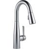 imageDelta Faucet Essa Touch Bar Faucet with Pull Down Sprayer Chrome Bar Sink Faucet Single Hole Wet Bar Faucets Single Hole Prep Sink Faucet Delta Touch2O Technology Chrome 9913TDSTArctic Stainless