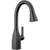 imageDelta Faucet Mateo Bar Faucet Brushed Nickel Bar Sink Faucet Single Hole Wet Bar Faucets with Pull Down Sprayer Prep Sink Faucet Faucet for Bar Sink Arctic Stainless 9983ARDSTMatte Black