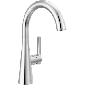 imageDelta Faucet Bar Faucet Brushed Nickel Bar Sink Faucet Single Hole Brushed Nickel Wet Bar Faucets Prep Sink Faucet Faucet for Bar Sink SpotShield Stainless 14882LFSPChrome