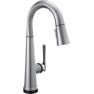 imageDelta Faucet Emmeline Touch Bar Faucet Gold Bar Faucet Bar Sink Faucet Single Hole Wet Bar Faucets with Pull Down Sprayer Delta Touch2O Technology Lumicoat Champagne Bronze 9982TCZPRDSTArctic Stainless