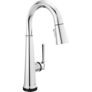 imageDelta Faucet Emmeline Touch Bar Faucet Gold Bar Faucet Bar Sink Faucet Single Hole Wet Bar Faucets with Pull Down Sprayer Delta Touch2O Technology Lumicoat Champagne Bronze 9982TCZPRDSTChrome