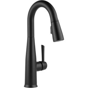 imageDelta Faucet Essa Touch Bar Faucet with Pull Down Sprayer Chrome Bar Sink Faucet Single Hole Wet Bar Faucets Single Hole Prep Sink Faucet Delta Touch2O Technology Chrome 9913TDSTMatte Black