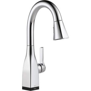 imageDelta Faucet Mateo Bar Faucet Brushed Nickel Bar Sink Faucet Single Hole Wet Bar Faucets with Pull Down Sprayer Prep Sink Faucet Faucet for Bar Sink Arctic Stainless 9983ARDSTChrome