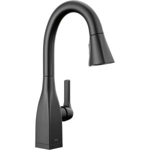 imageDelta Faucet Mateo Bar Faucet Brushed Nickel Bar Sink Faucet Single Hole Wet Bar Faucets with Pull Down Sprayer Prep Sink Faucet Faucet for Bar Sink Arctic Stainless 9983ARDSTMatte Black