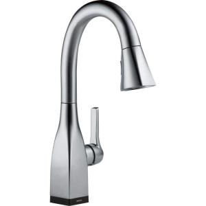imageDelta Faucet Mateo Bar Faucet Brushed Nickel Bar Sink Faucet Single Hole Wet Bar Faucets with Pull Down Sprayer Prep Sink Faucet Faucet for Bar Sink Arctic Stainless 9983ARDSTArctic Stainless