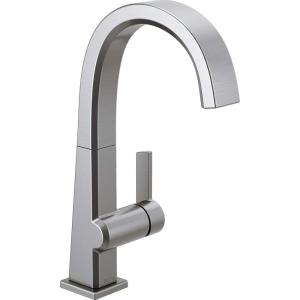 imageDelta Faucet Pivotal Bar Faucet Brushed Nickel Bar Sink Faucet Single Hole Wet Bar Faucets Single Hole Prep Sink Faucet Faucet for Bar Sink Kitchen Faucet Arctic Stainless 1993LFARArctic Stainless