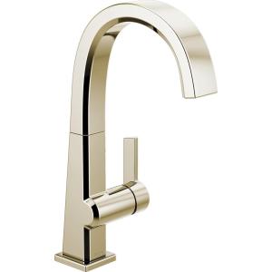 imageDelta Faucet Pivotal Bar Faucet Brushed Nickel Bar Sink Faucet Single Hole Wet Bar Faucets Single Hole Prep Sink Faucet Faucet for Bar Sink Kitchen Faucet Arctic Stainless 1993LFARPolished Nickel
