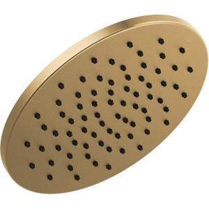 imageDelta Faucet SingleSpray Raincan Shower Head Black Shower Head Rainfall Shower Head Round Shower Head Metal Shower Head 175 GPM Flow Rate Water Saving Shower Head Matte Black 52158BLChampagne Bronze