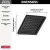 imageDELTA FAUCET 52283RB Universal Showering Components Showerhead Matte BlackMatte Black