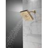 imageDELTA FAUCET 52484BL Delta H2Okinetic 4Setting UltraSoak Shower Head Matte BlackChampagne Bronze