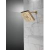 imageDELTA FAUCET 52484BL Delta H2Okinetic 4Setting UltraSoak Shower Head Matte BlackChampagne Bronze