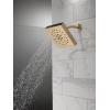 imageDELTA FAUCET 52484BL Delta H2Okinetic 4Setting UltraSoak Shower Head Matte BlackChampagne Bronze