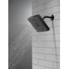 imageDELTA FAUCET 52484BL Delta H2Okinetic 4Setting UltraSoak Shower Head Matte BlackMatte Black