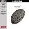 imageDelta Faucet 4Spray TouchClean Shower Head with H2OKinetic PowerDrench Spray and UltraSoak Spray Matte Black 52487BLBlack Stainless