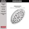 imageDelta Faucet 4Spray TouchClean Shower Head with H2OKinetic PowerDrench Spray and UltraSoak Spray Matte Black 52487BLChrome
