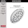 imageDelta Faucet 4Spray TouchClean Shower Head with H2OKinetic PowerDrench Spray and UltraSoak Spray Matte Black 52487BLChrome