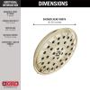 imageDelta Faucet 4Spray TouchClean Shower Head with H2OKinetic PowerDrench Spray and UltraSoak Spray Matte Black 52487BLPolished Nickel