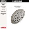 imageDelta Faucet 4Spray TouchClean Shower Head with H2OKinetic PowerDrench Spray and UltraSoak Spray Matte Black 52487BLStainless