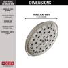 imageDelta Faucet 4Spray TouchClean Shower Head with H2OKinetic PowerDrench Spray and UltraSoak Spray Matte Black 52487BLStainless