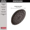 imageDelta Faucet 4Spray TouchClean Shower Head with H2OKinetic PowerDrench Spray and UltraSoak Spray Matte Black 52487BLVenetian Bronze