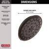 imageDelta Faucet 4Spray TouchClean Shower Head with H2OKinetic PowerDrench Spray and UltraSoak Spray Matte Black 52487BLVenetian Bronze