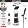 imageDelta Faucet Ara 6Setting Matte Black Shower System Including Matte Black Shower Head Handheld Shower Body Sprays Shower Handle Shower Diverter and Shower Valve Kit Matte Black