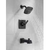 imageDelta Faucet Ashlyn 14 Series SingleHandle Tub and Shower Trim Kit Shower Faucet with SingleSpray TouchClean Shower Head Matte Black T14464BL Valve Not IncludedMatte Black