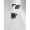 imageDelta Faucet Ashlyn 17 Series Matte Black Shower Faucet Tub and Shower Trim Kit with SingleSpray TouchClean Matte Black Shower Head Matte Black T17264BL Valve Not Included