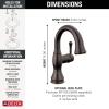 imageDelta Faucet Cassidy Pull Down Bathroom Faucet Bathroom Pull Out Faucet Brushed Nickel Single Hole Bathroom Faucet with Pull Down Bathroom Sink Faucet with Magnetic Dock Stainless 597SSPDDSTVenetian Bronze