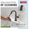 imageDelta Faucet Cassidy Pull Down Bathroom Faucet Bathroom Pull Out Faucet Brushed Nickel Single Hole Bathroom Faucet with Pull Down Bathroom Sink Faucet with Magnetic Dock Stainless 597SSPDDSTVenetian Bronze