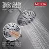 imageDelta Faucet Esato 14 Series SingleHandle Black Shower Faucet Shower Trim Kit with 5Spray H2Okinetic Black Shower Head Matte Black 142897BL Valve IncludedChrome