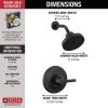 imageDelta Faucet Galeon Single Handle Matte Black Shower Faucet with H2Okinetic Shower Head Black Shower Faucet Set Matte Black Shower Trim Kit Matte Black T14272BL Valve Not IncludedMatte Black