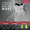 imageDelta Faucet Galeon Single Handle Matte Black Shower Faucet with H2Okinetic Shower Head Black Shower Faucet Set Matte Black Shower Trim Kit Matte Black T14272BL Valve Not IncludedLumicoat Chrome