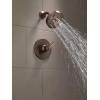 imageDelta Faucet H2Okinetic Single Setting Raincan Shower Head Black Round Shower Head Rainfall Shower Head High Pressure Shower Head 175 GPM Flow Rate Matte Black RP70175BLChampagne Bronze
