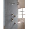 imageDelta Faucet H2Okinetic Single Setting Raincan Shower Head Black Round Shower Head Rainfall Shower Head High Pressure Shower Head 175 GPM Flow Rate Matte Black RP70175BLStainless