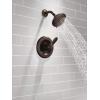 imageDelta Faucet Lahara 17 Series DualFunction Shower Faucet Set Brushed Nickel 5Spray TouchClean Shower Head Delta Shower Trim Kit Stainless T17238SS Valve Not IncludedVenetian Bronze