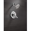 imageDelta Faucet Lahara 17 Series DualFunction Shower Faucet Set Brushed Nickel 5Spray TouchClean Shower Head Delta Shower Trim Kit Stainless T17238SS Valve Not IncludedChrome
