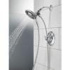 imageDelta Faucet Linden 17 Series DualFunction Shower Faucet Shower Trim Kit with 4Spray In2ition 2in1 Dual Hand Held Shower Head with Hose Venetian Bronze T17294RBI Valve Not IncludedChrome