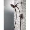 imageDelta Faucet Linden 17 Series DualFunction Shower Faucet Shower Trim Kit with 4Spray In2ition 2in1 Dual Hand Held Shower Head with Hose Venetian Bronze T17294RBI Valve Not IncludedVenetian Bronze