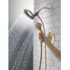 imageDelta Faucet Linden 17 Series DualFunction Shower Faucet Shower Trim Kit with 4Spray In2ition 2in1 Dual Hand Held Shower Head with Hose Venetian Bronze T17294RBI Valve Not IncludedChampagne Bronze