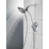 imageDelta Faucet Linden 17 Series DualFunction Shower Faucet Shower Trim Kit with 4Spray In2ition 2in1 Dual Hand Held Shower Head with Hose Venetian Bronze T17294RBI Valve Not IncludedChrome