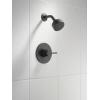 imageDelta Faucet Modern Raincan Round SingleFunction Shower Valve Trim Kit Gold Shower Faucet Set Rainfall Shower Head Gold Delta Shower Kit Champagne Bronze T14269CZPP Valve Not IncludedMatte Black