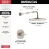 imageDelta Faucet Modern Raincan Round SingleFunction Shower Valve Trim Kit Gold Shower Faucet Set Rainfall Shower Head Gold Delta Shower Kit Champagne Bronze T14269CZPP Valve Not IncludedSpotShield Brushed Nickel