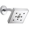 imageDelta Faucet RP70171BL Shower Head with H2O Kinetic Technology Matte Black  175 GPM Water FlowChrome