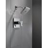 imageDelta Faucet RP70171BL Shower Head with H2O Kinetic Technology Matte Black  175 GPM Water FlowChrome
