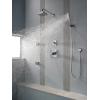 imageDelta Faucet RP70171BL Shower Head with H2O Kinetic Technology Matte Black  175 GPM Water FlowSpotshield Stainless