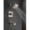imageDelta Faucet RP70171BL Shower Head with H2O Kinetic Technology Matte Black  175 GPM Water FlowStainless