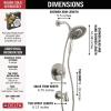 imageDelta Faucet Saylor 17 Series Black Tub and Shower Faucet Combo with In2ition 2in1 Shower Head with Handheld Spray Bathtub Faucet Set Tub Faucet Set Matte Black T17435BLI Valve Not IncludedStainless